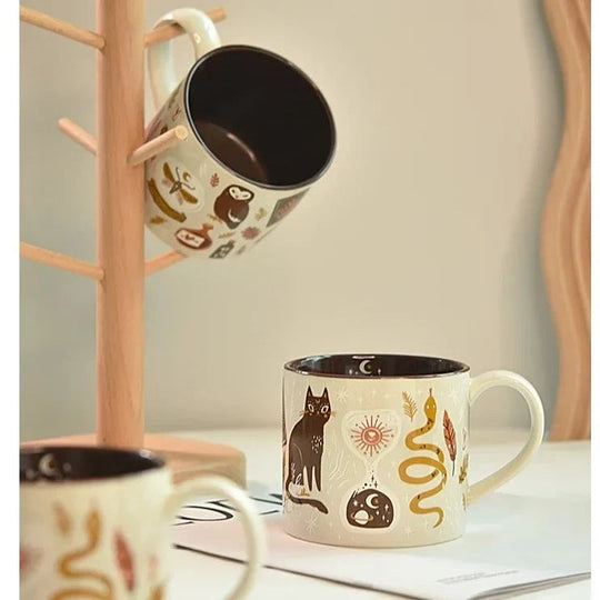 Koffiemok Fantasierijk Ontwerp Met Hemelwezens 5
