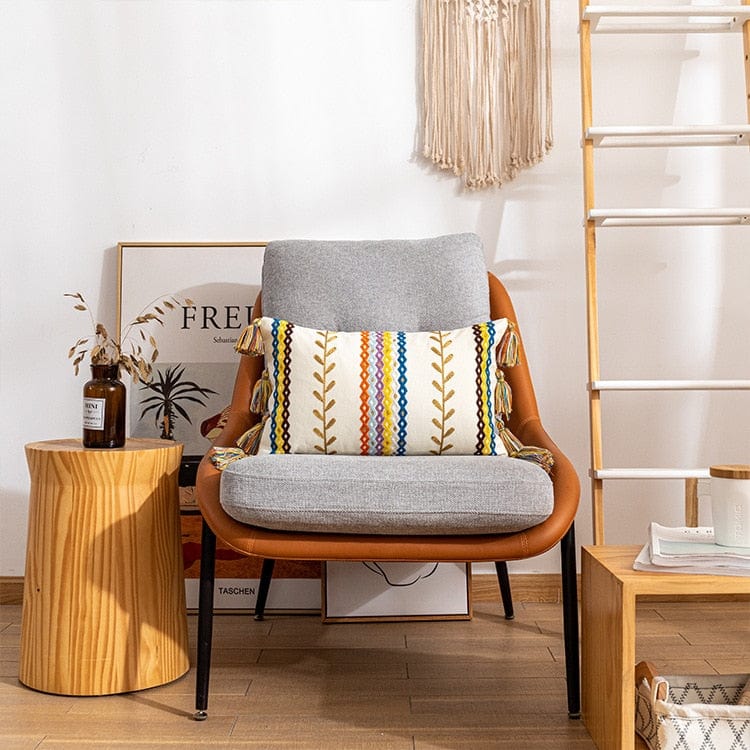 Kussensloop 40x60 Boho-Textuur met Franjes voor Decoratieve Interieurs 4