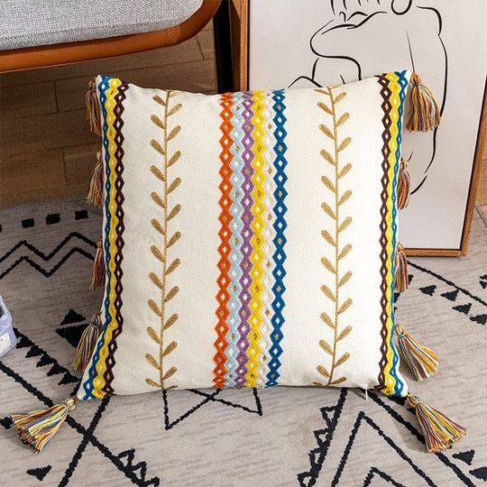 Kussensloop 40x60 Boho-Textuur met Franjes voor Decoratieve Interieurs 6