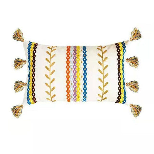 Kussensloop 40x60 Boho-Textuur met Franjes voor Decoratieve Interieurs 9