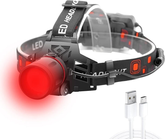 LED Hoofdlamp USB-oplaadbaar met Meerdere Lichtmodi 5
