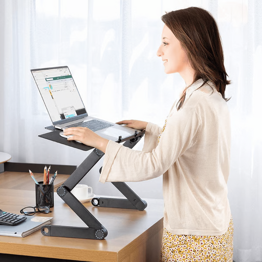 Laptopstandaard 360° Verstelbaar voor Thuis en Kantoor 0
