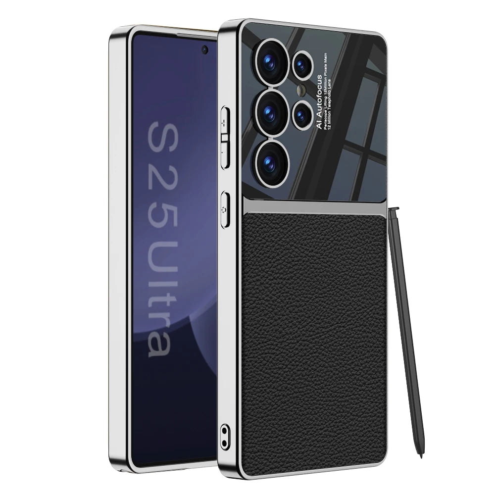 Lederen Case voor Samsung Galaxy S25 en S24 Ultra 10