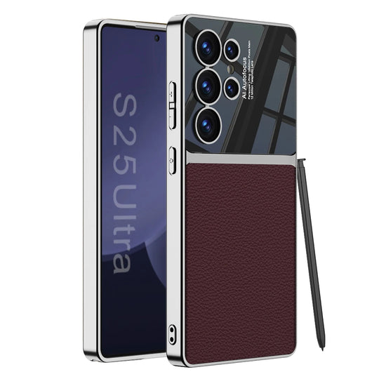 Lederen Case voor Samsung Galaxy S25 en S24 Ultra 13