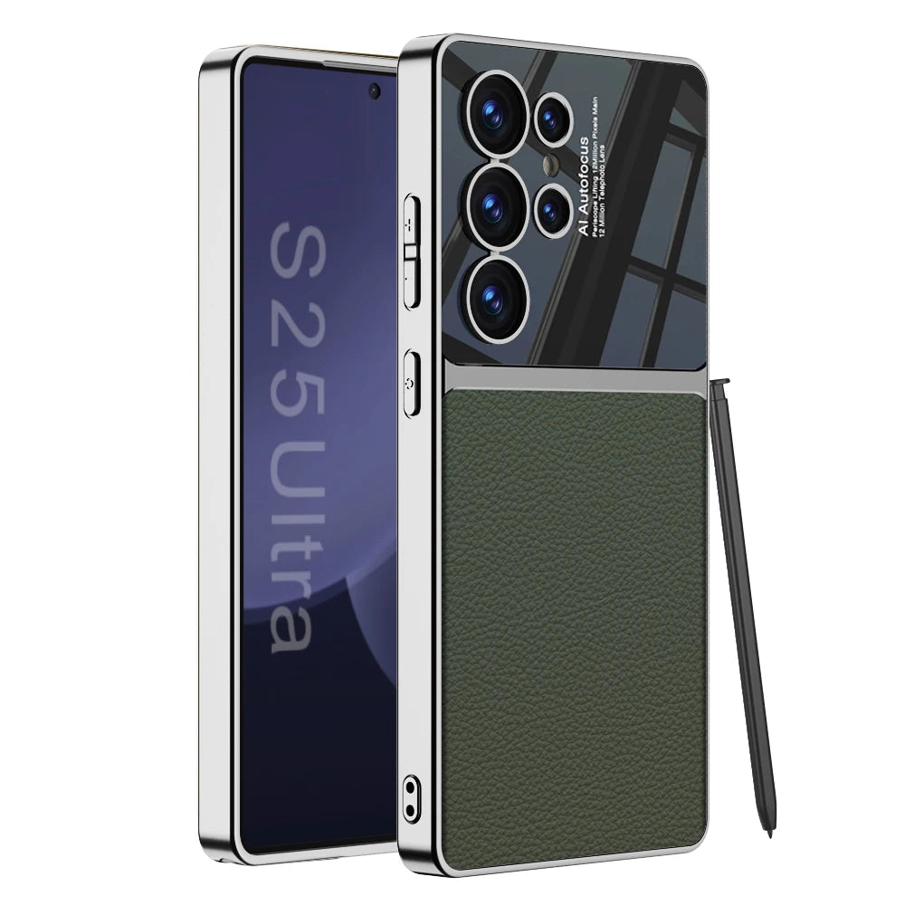 Lederen Case voor Samsung Galaxy S25 en S24 Ultra 7