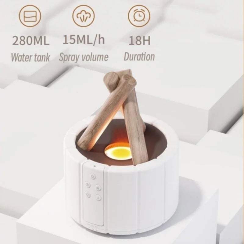 Luchtbevochtiger met Aromatherapie voor Slaapkamer en Woonkamer met Stil Ontwerp 6