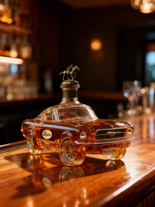 Mannen Whiskykaraf Auto Vorm Mustang Decoratief Accent 2