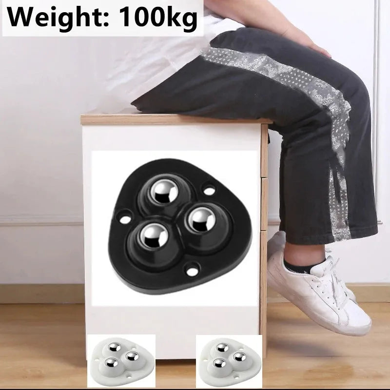 Meubelwieltjes Zelfklevend 360° Roterend Voor Zware Meubels - 4 Stuks 2