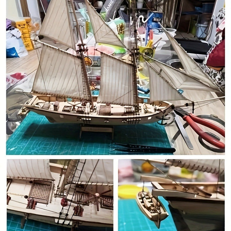 Modelbouw Schip Houten Zeilschip Gedetailleerd voor Botenliefhebbers 2