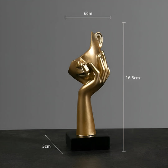 Moderne Abstracte Denker Sculptuur voor Thuis en Kantoor 8