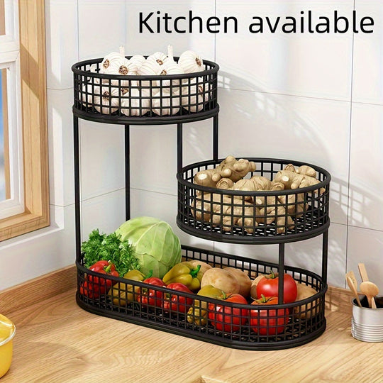 Moderne Fruitmand Meerdere Etages voor Keuken en Eettafel 4