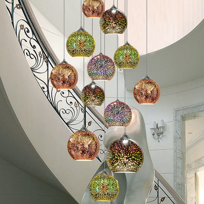 Moderne Hanglamp 3D Vuurwerk Design voor Eettafel en Woonkamer 7