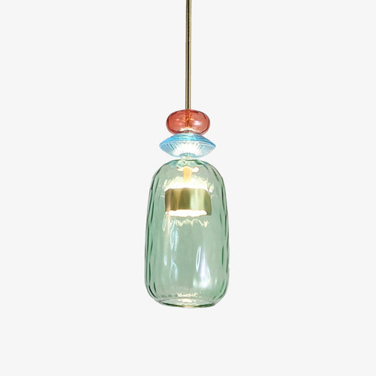 Moderne Hanglamp Sofia Met Gekleurd Glas 9