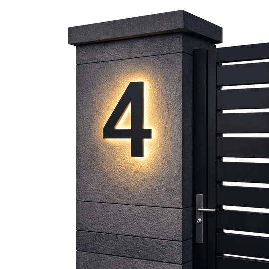 Moderne LED Huisnummers voor Buiten 12