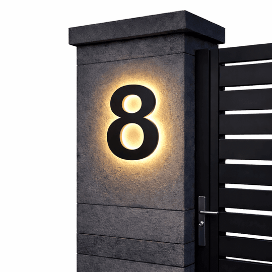 Moderne LED Huisnummers voor Buiten 13