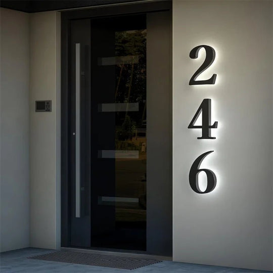 Moderne LED Huisnummers voor Buiten 4