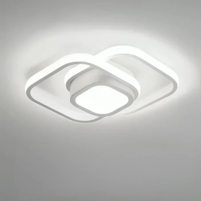 Moderne LED Plafondlamp Dubbel Ringdesign 10