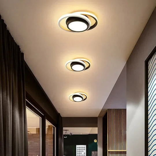 Moderne LED Plafondlamp Dubbel Ringdesign 3