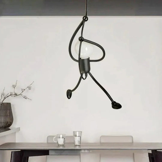 Moderne Plafondlamp Stick Man Creatief Design 2