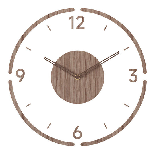 Moderne Wandklok Hout Scandinavisch Design 0