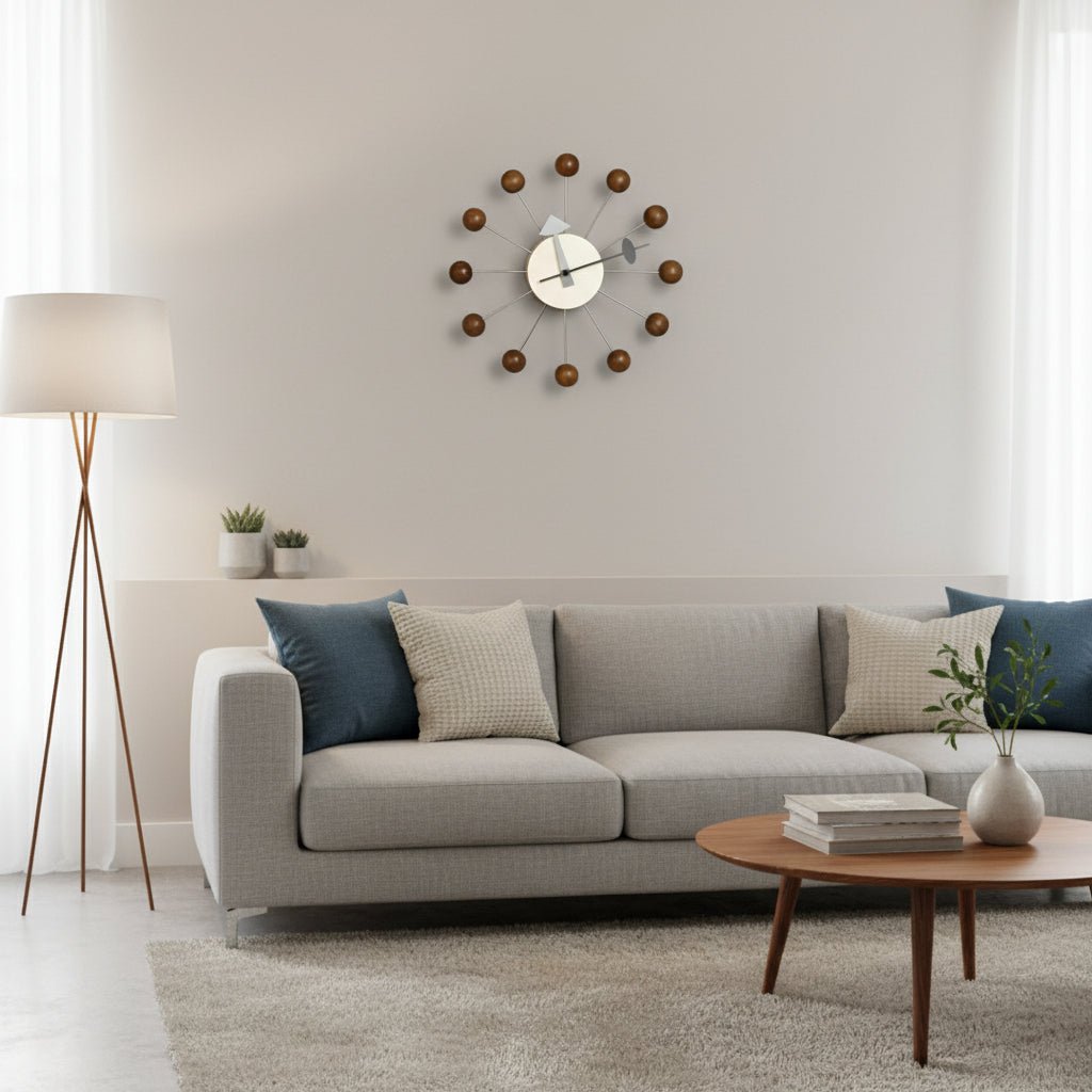 Moderne Wandklok Met Decoratief Metalen Ontwerp 32 cm 1