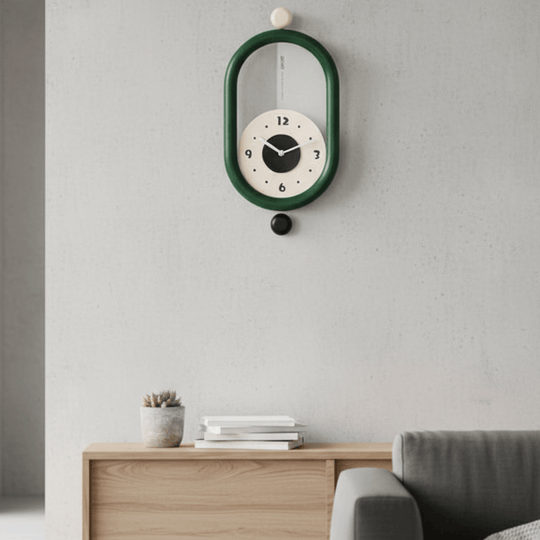 Moderne Wandklok met 3D-Design en Stille Beweging 0