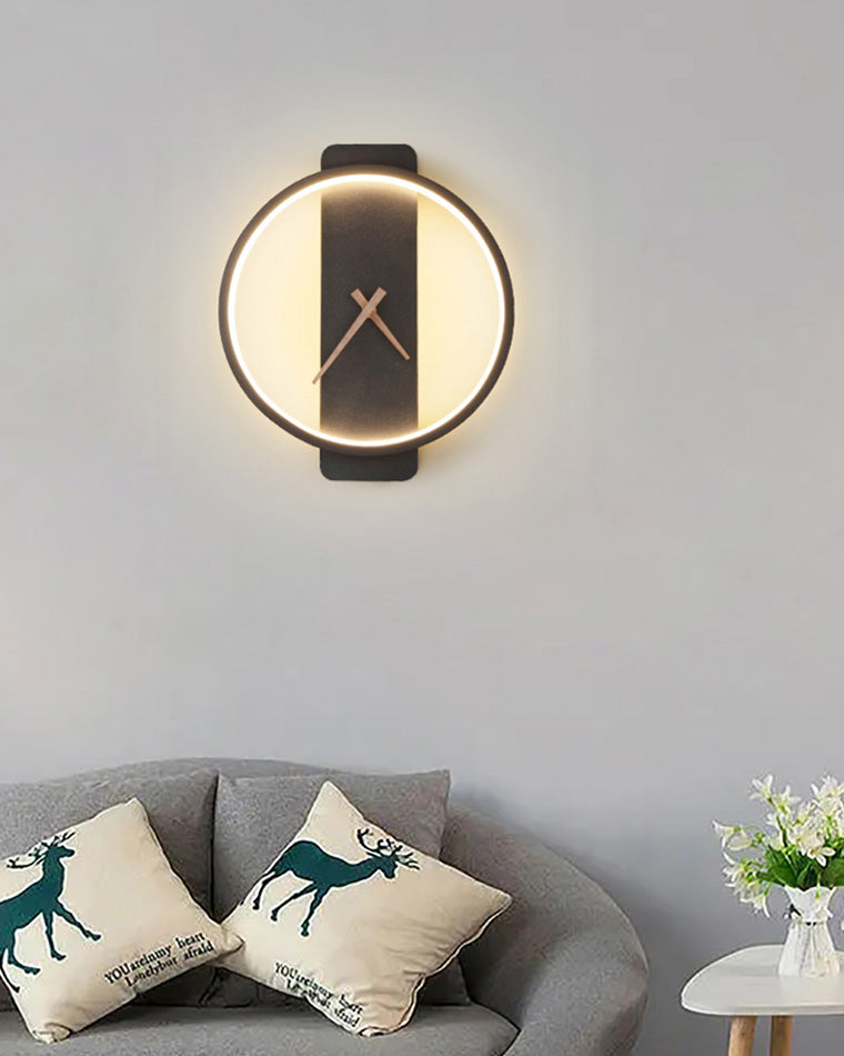 Moderne Wandklok met LED Verlichting 6