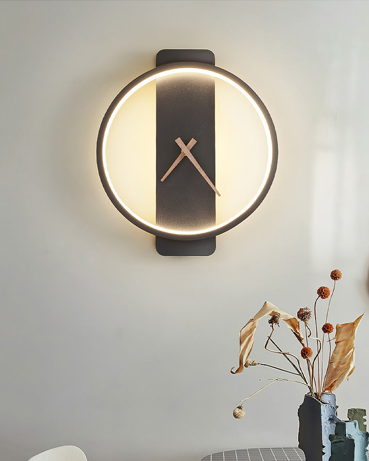 Moderne Wandklok met LED Verlichting 8