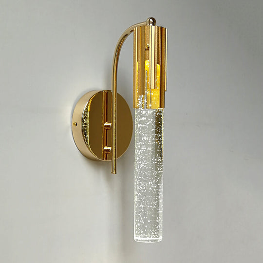 Moderne Wandlamp Gouden Kristallen Stijl 7
