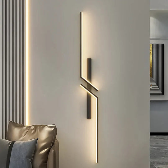 Moderne Wandlamp Zwart LED Voor Binnen Gebruik 0