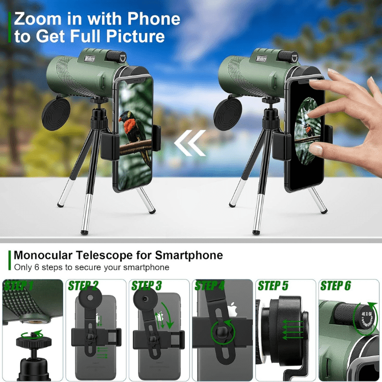 Monoculaire Telescoop 600x Ultra-Zoom voor Avonturiers 7