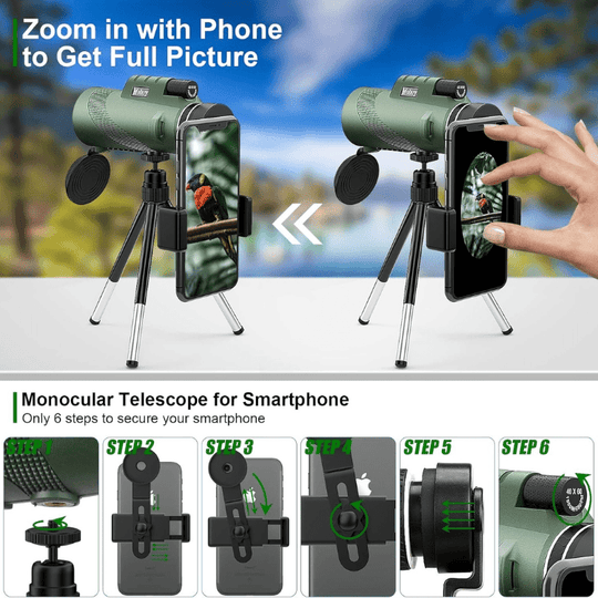 Monoculaire Telescoop 600x Ultra-Zoom voor Avonturiers 7