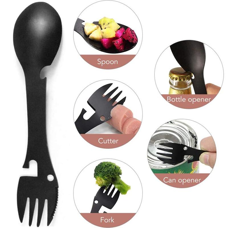 Multitool Spork 5 in 1 Voor Buitenactiviteiten 6