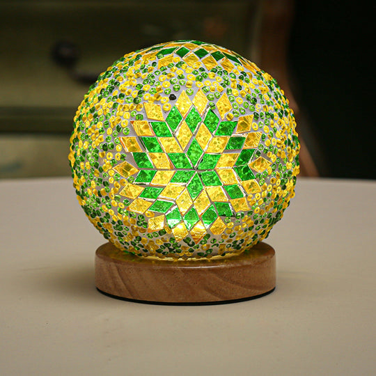 Nachtlampje Boho Mozaïek Glas 6