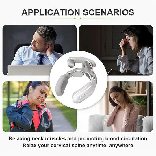 Nekmassageapparaat 4-in-1 met Warmte en Trillingen 2