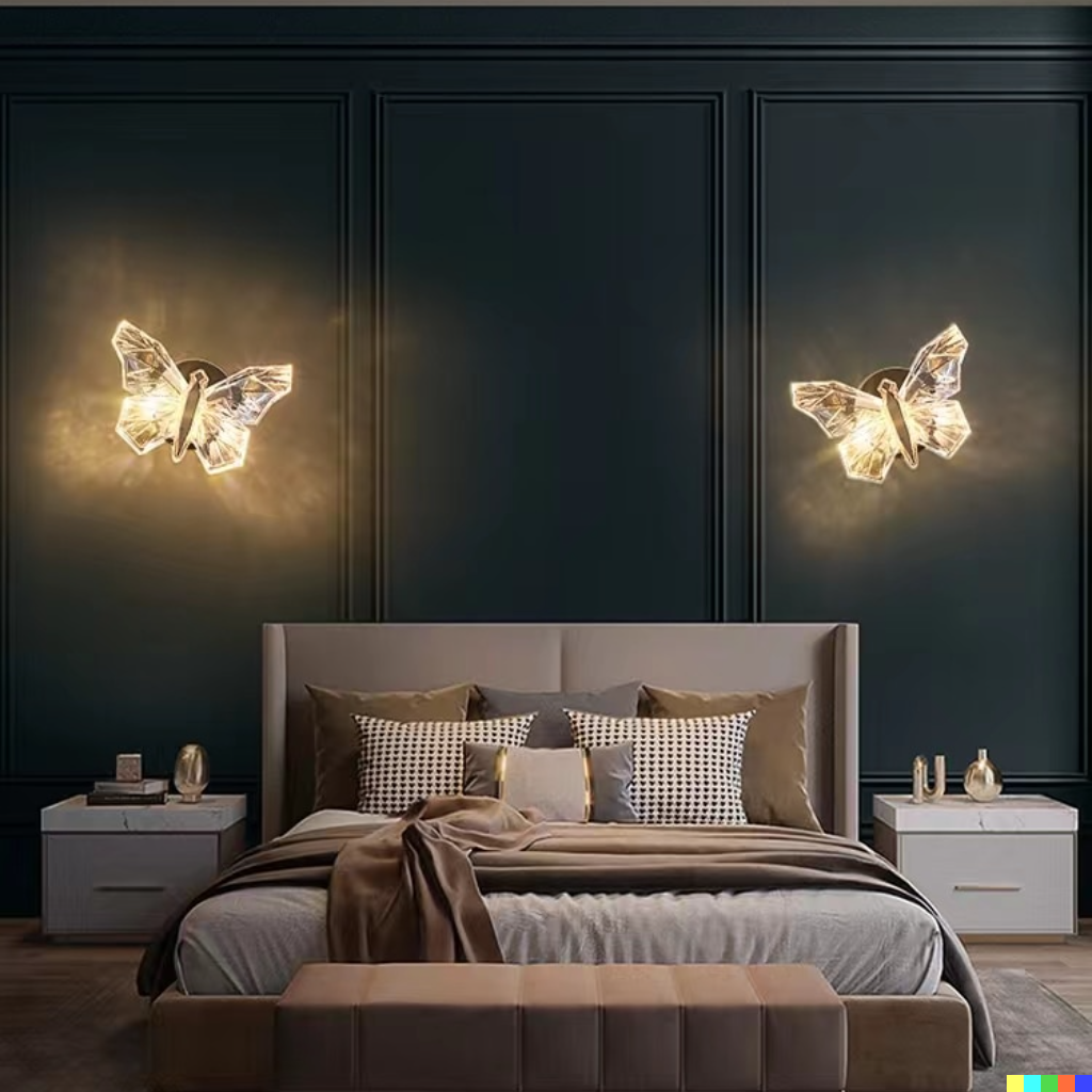 Noordse Vlinder LED Wandlamp voor Woonkamer en Slaapkamer 3