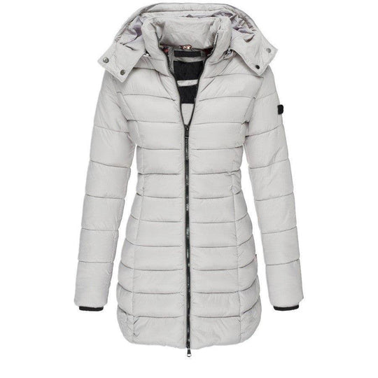 Gewatteerd damesvest met lange mouwen