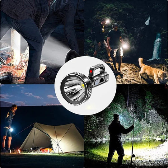 Oplaadbare Zaklamp LED met Multifunctionele Verlichting voor Buitenactiviteiten 7