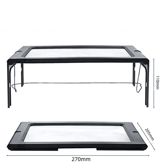 Opvouwbare Loep met LED-verlichting voor Handsfree Lezen en 3x Vergroting 2