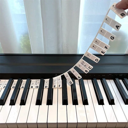 Piano Toetsenbord Nootlabels Verwijderbaar voor Beginners 0