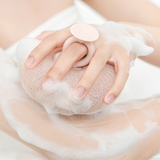 Reinigingsgereedschap Badsponsbloem Met Handvat voor Luxe Douche-ervaring 3