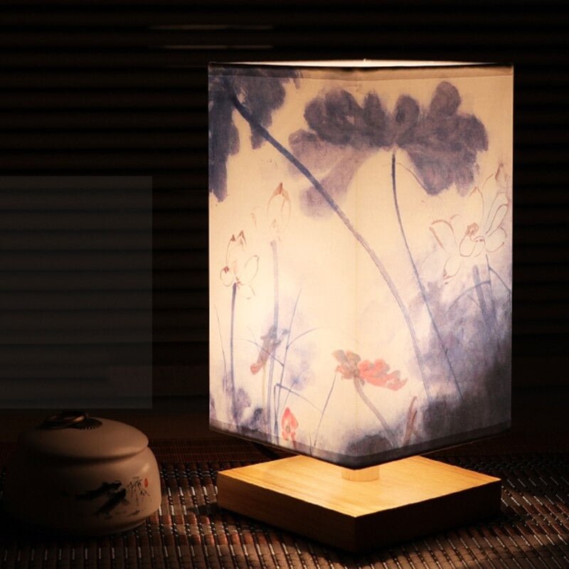 Scandinavische Tafellamp met Japans Design 1