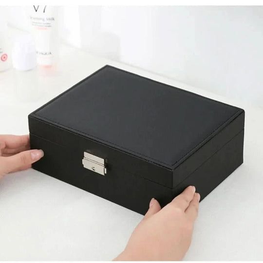 Sieradendoosje 2-Laags Compact Stijlvol Design voor Sieraden en Cosmetica 5