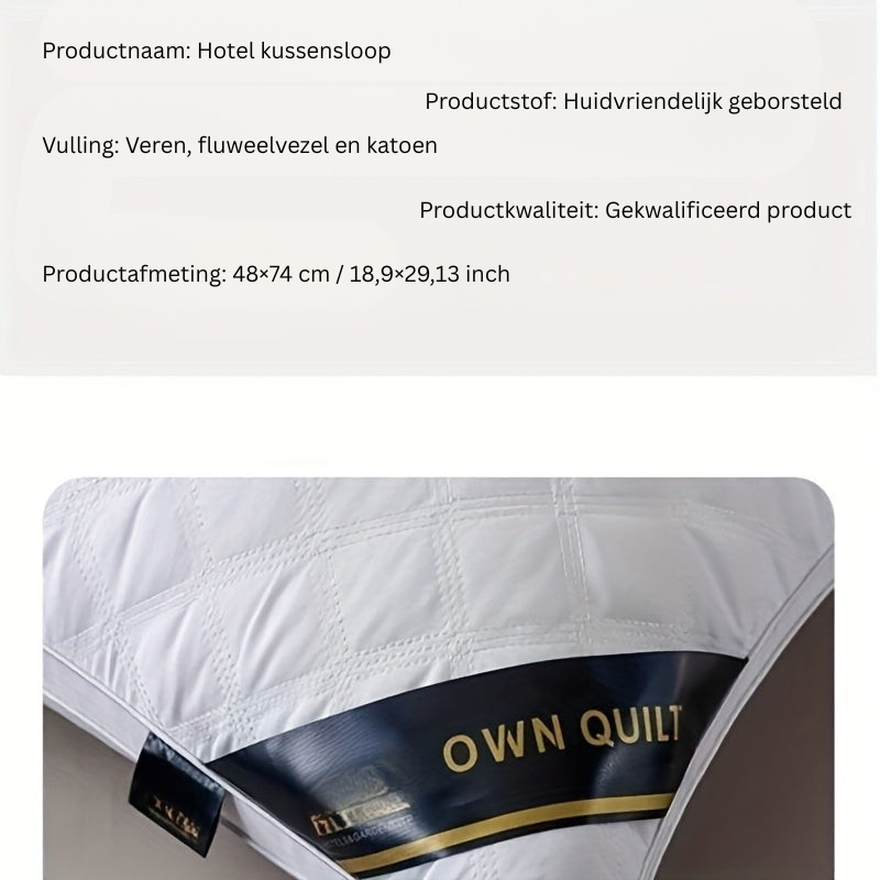 Slaapcomfortset met 2 Hypoallergene 3D Kussens voor Optimale Ondersteuning 4