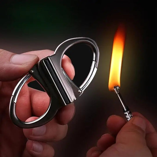Survival Sleutelhanger Aansteker met Karabijnhaak 0