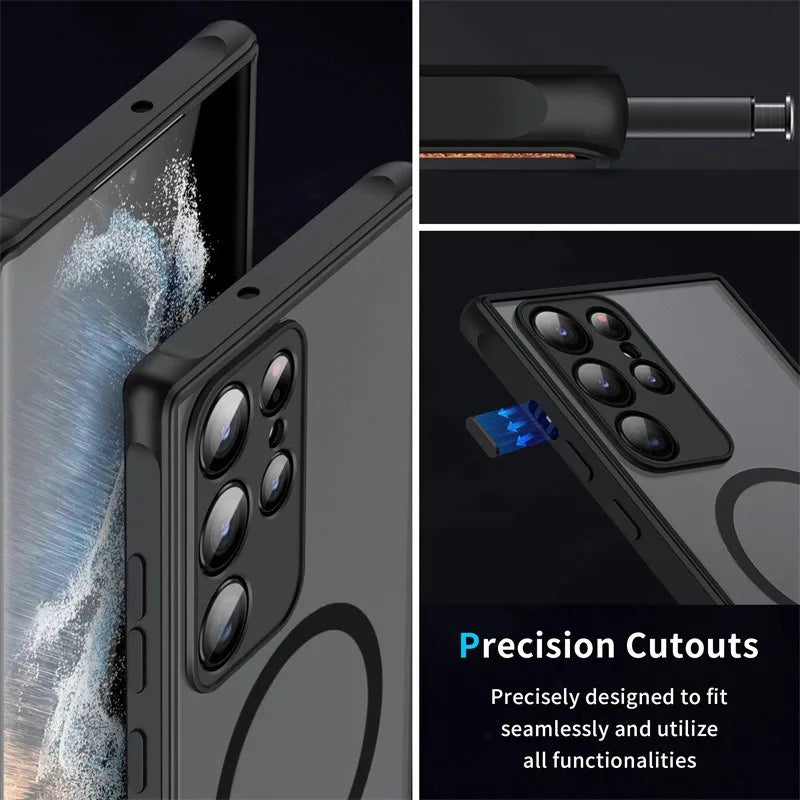 Telefoon Case Matte Magnetisch voor Samsung Galaxy 2
