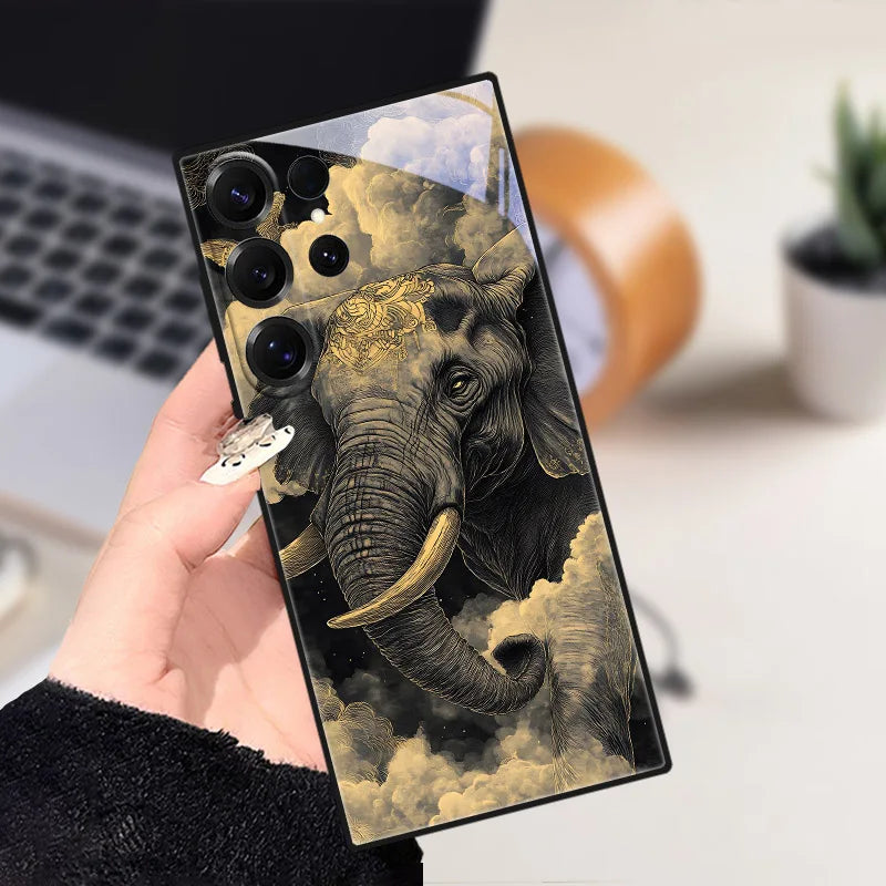 Telefoon Case met Dierlijke Ontwerpen voor Samsung Galaxy S25 26