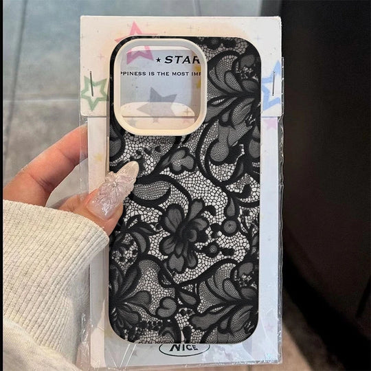 Telefoon Case voor iPhone 17, 16, 15, 14, 13, 12, 11 met Kant Patroon 0