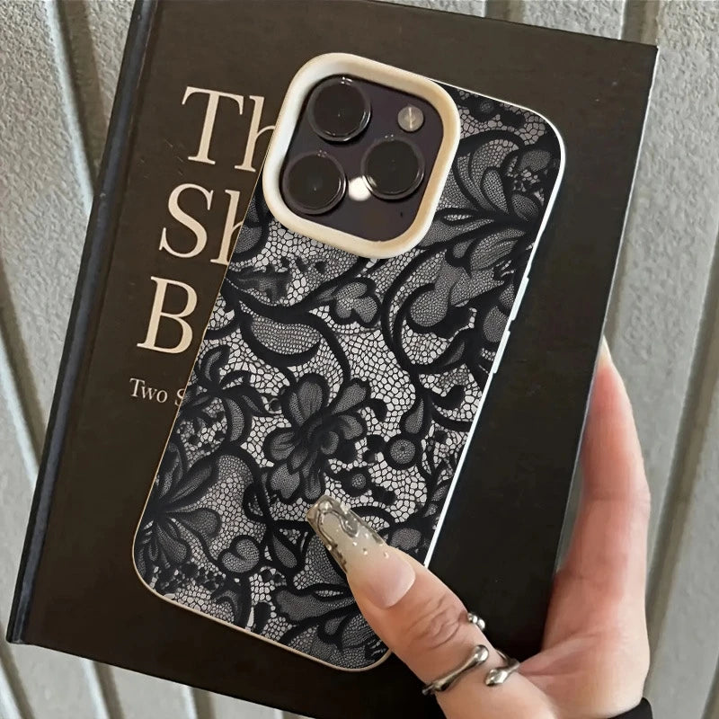 Telefoon Case voor iPhone 17, 16, 15, 14, 13, 12, 11 met Kant Patroon 5