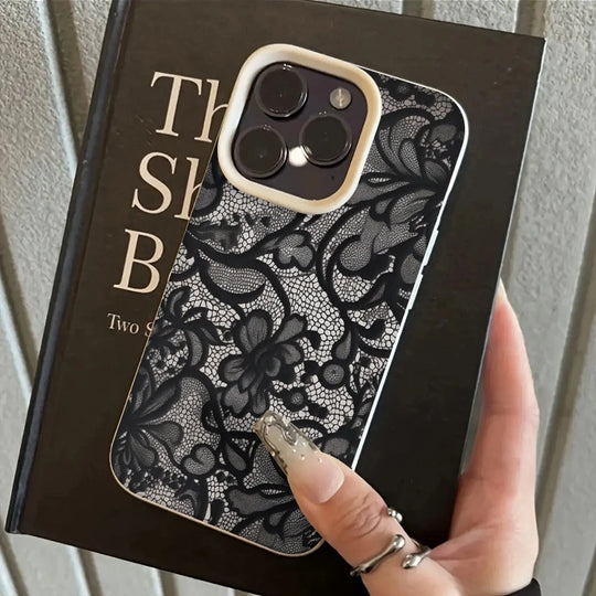 Telefoon Case voor iPhone 17, 16, 15, 14, 13, 12, 11 met Kant Patroon 5